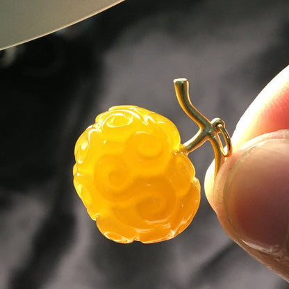 One Piece Devil Fruit Necklace, Hand Carved Natural Stone Devil Fruit Pendant Jewelry, Gum-Gum Fruit Flame-Flame Op-Op Tremor-Tremor Fruit Charm Necklace, Anime Cosplay Collectible Pendant Necklaces, One Piece Fans Unique Gift