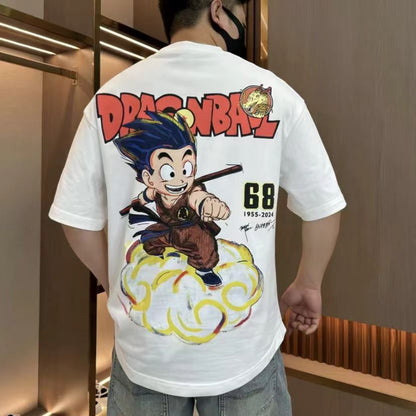 Dragon Ball Kid Goku Flying Nimbus Anime T-shirt