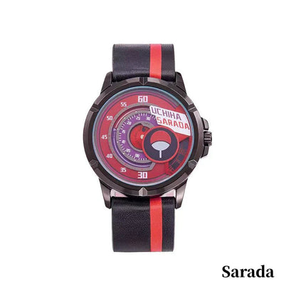Boruto Naruto Next Generations Anime Wrist Watch, Uzumaki Boruto Sasuke Sarada Sharingan Analog Quartz Watch, Silicone Strap Anime Cosplay Watch, Collectible Gift for Naruto Anime Fans