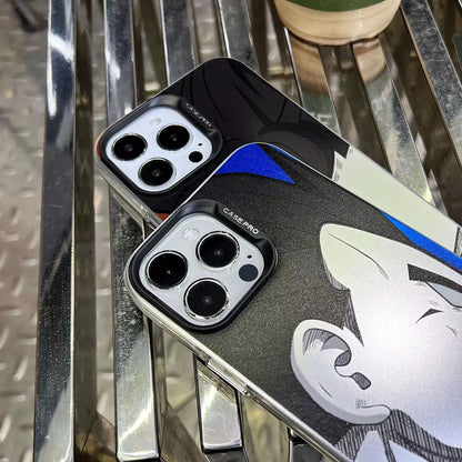 Dragon Ball Z Anime Phone Case, Goku Vegeta Classic Manga Side Face Printed Protective Phone Cover, Matte Shockproof Hard Phone Shell for iPhone, DBZ Dragon Ball Fan Merch Gift