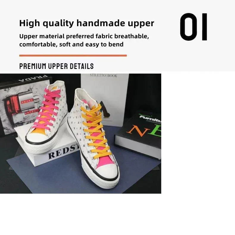 Boruto Naruto Next Generations Anime High Top Canvas Sneakers, Character Print Lace-up Casual Shoes, Breathable Memory Foam Footwear, Anime Cosplay Daily Walking Shoes, Fan Gift for Men Women Teens