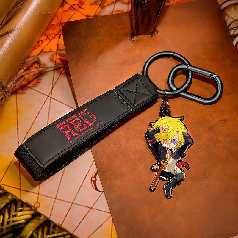 One Piece RED Movie Blind Box Keychain, Anime Character Pendant Key Ring, Luffy Zoro Sanji Uta Shanks Nami Figure Key Chain, Backpack Bag Charm Accessory, Surprise Gift for One Piece Fans