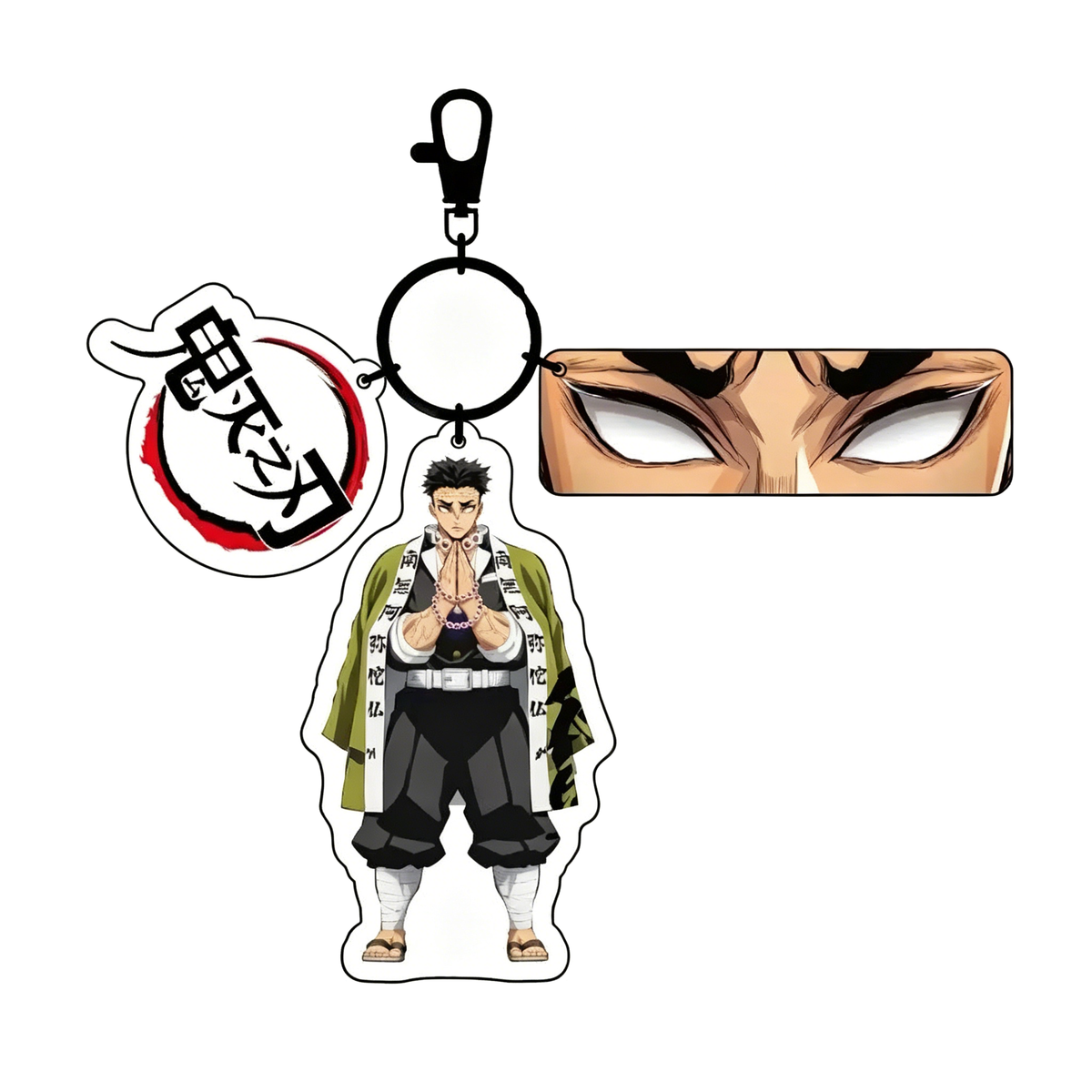 Demon Slayer 3-in-1 Acrylic Anime Character Keychain