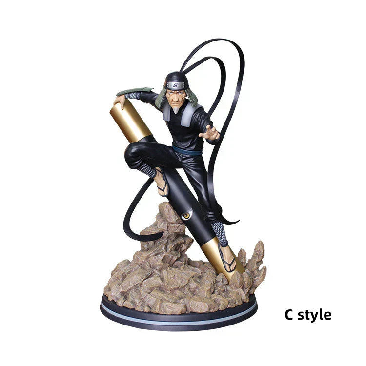 Naruto Hokage Series GK Figurine, All Generations Hokage Anime Statue, Hashirama Tobirama Minato Tsunade Naruto Kakashi Collectible Figure, High Detailed Resin Model, Desktop Display Ornament Gift for Naruto Fans