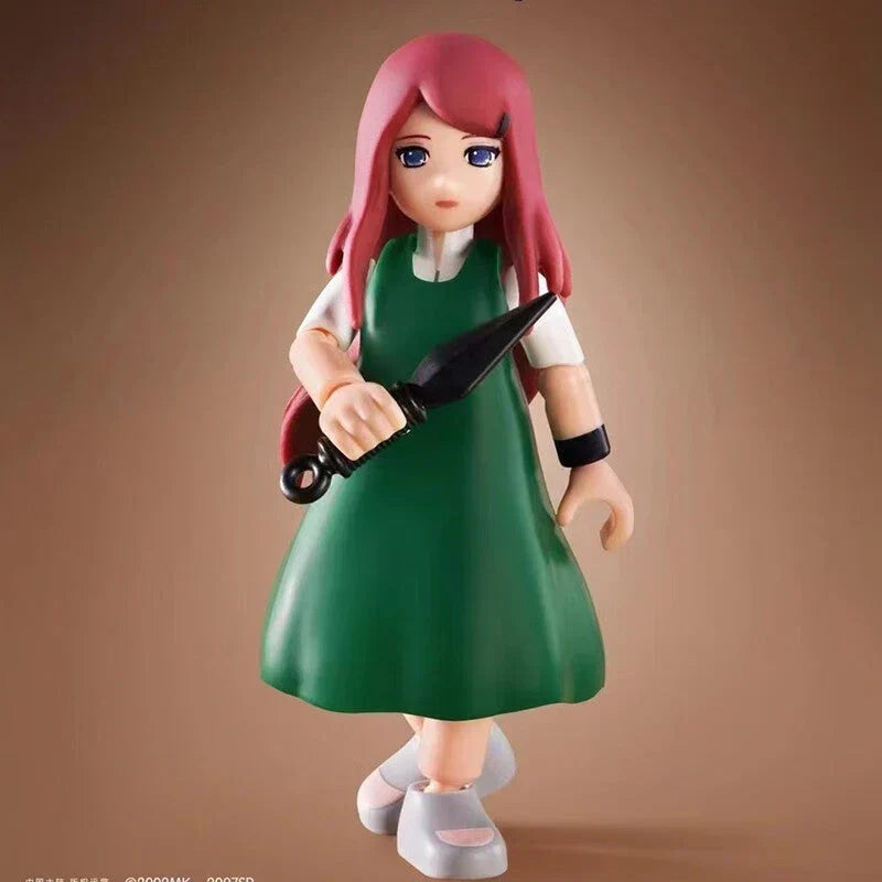 Naruto Anime Action Figures Set, Collectible Ninja Character Figurines, Movable Joints Model Toy, Desk Decor, Birthday Gift for Kids and Anime Fans