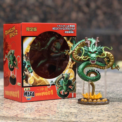 Dragon Ball Z MEGA WCF Shenron Figurine, Limited Edition Shenlong Anime Statue with 7 Dragon Balls, High Detailed PVC Collectible Figure, Desktop Display Ornament, Gift for Dragon Ball Fans