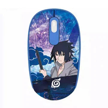 Naruto Anime Mechanical Keyboard and Mouse Combo, Uzumaki Naruto Uchiha Sasuke Themed Wired Gaming Keyboard Mouse Set, 108 Keys Full Size Keyboard, Anime Gaming Desktop Accessories, Gift for Naruto Fans Gamers