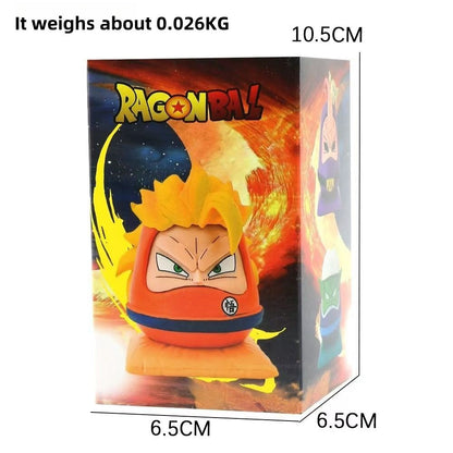 Dragon Ball Anime Daruma Piggy Bank, 6 Styles Cute Goku Vegeta Majin Buu Piccolo Broly Dharma Coin Saving Box, Cartoon Figure Money Bank, Dragon Ball Collectible Ornament Gift for Anime Fans