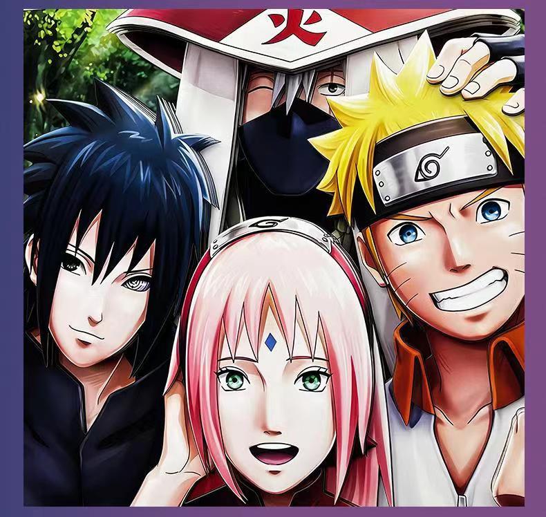 Naruto Team 7 3D Paper Cut Shadow Box Framed Art, Handmade Layered Papercraft Wall Decor, Anime Picture Frame, Fan Collectible Room Decor Gift