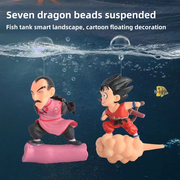 Dragon Ball Floating Kid Goku Aquarium Figure Fish Tank Decor