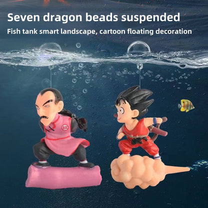 Dragon Ball Floating Kid Goku Aquarium Figure Fish Tank Decor