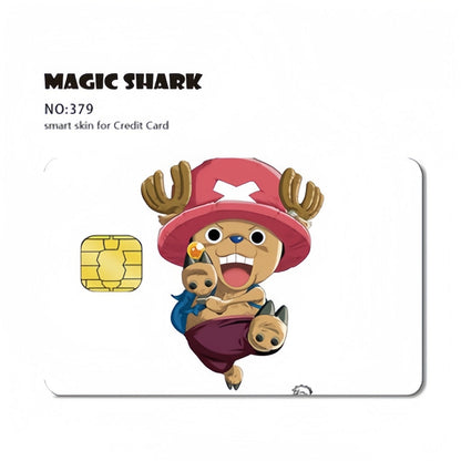 One Piece Anime Credit Card Skin Stickers, Luffy Zoro Nami Wanted Poster Card Decal, Removable Bank Card Cover Sticker, Anime Card Skin, Gift for One Piece Fans