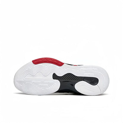 Men High Top Naruto Anime Basketball Shoes, Akatsuki Red Cloud Print Breathable Mesh Non Slip Rubber Outsole Cushioning Athletic Sneakers, Shock Absorption Sports Trainers for Indoor Outdoor Basketball Training Streetball