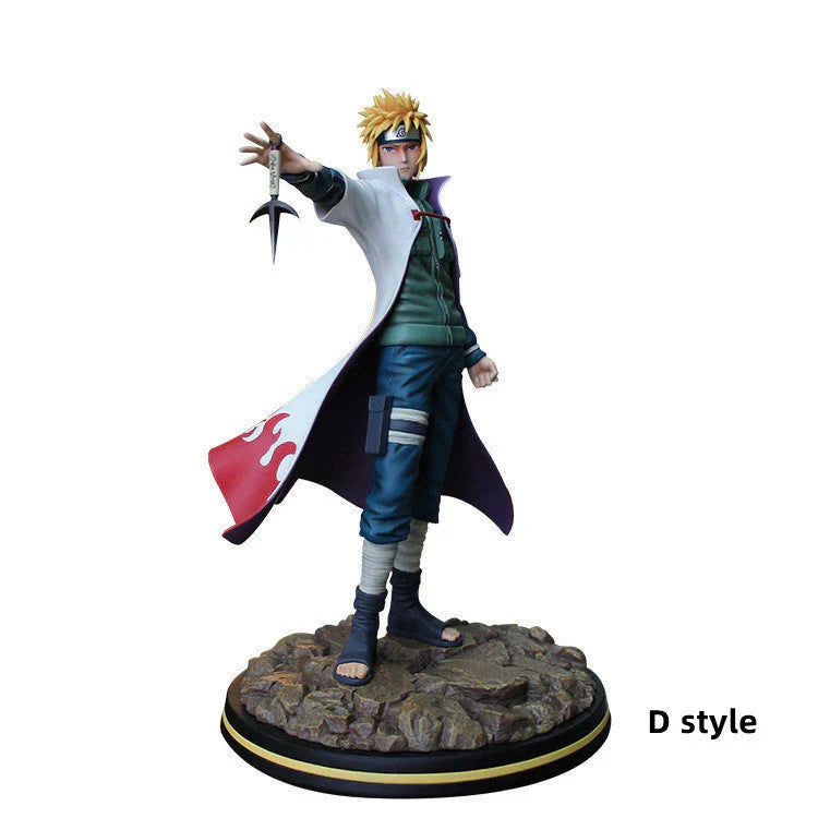 Naruto Hokage Series GK Figurine, All Generations Hokage Anime Statue, Hashirama Tobirama Minato Tsunade Naruto Kakashi Collectible Figure, High Detailed Resin Model, Desktop Display Ornament Gift for Naruto Fans