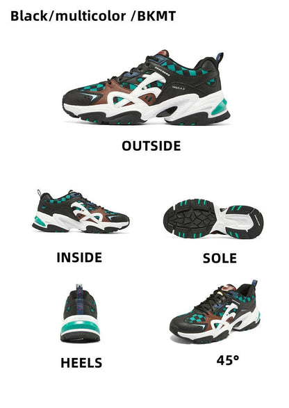 Demon Slayer Tanjiro Anime Sneakers, Green Checkered Cosplay Shoes, Men Women Chunky Casual Running Footwear, Anime Themed Streetwear Athletic Shoes, Gift for Demon Slayer Fans