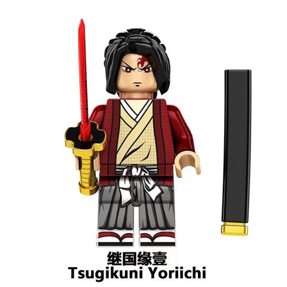 Demon Slayer Custom Minifigures, Anime Building Block Figures, Yoriichi Muzan Daki Gyutaro Hantengu Douma Kokushibo Collectible Brick Minifigs, Anime Character Construction Toy Gift for Fans