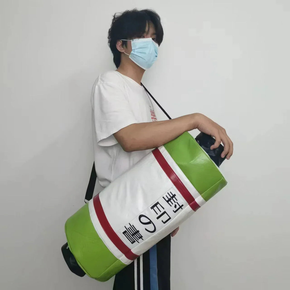 Naruto Scroll Sealing Book Cylindrical Backpack, Anime Sealed Scroll Style Crossbody Shoulder Bag, Large Capacity PU Leather Cosplay Prop Bag, Portable Anime Storage Bag for Comic Con Cosplay, Naruto Fan Gift