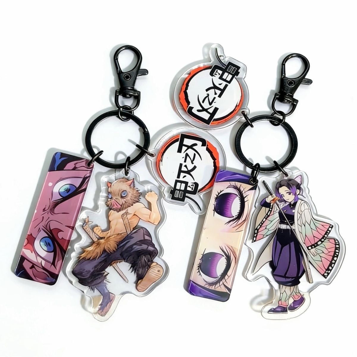 Demon Slayer 3-in-1 Acrylic Anime Character Keychain