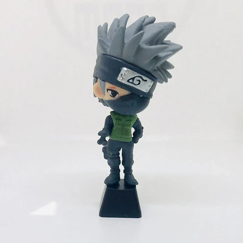 Naruto Anime Custom Keycap Set, Q Version Naruto Sasuke Itachi Kakashi Figurine Keycaps, Handmade 3D Resin Key Caps for Cherry MX Mechanical Keyboard, Anime Keyboard Decor Gift for Naruto Fans