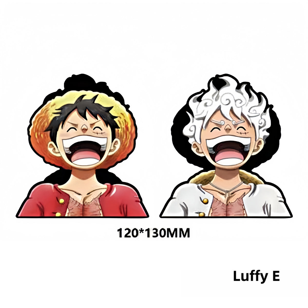 One Piece 3D Motion Stickers, Anime Lenticular Changing Car Stickers, Luffy Zoro Nami Chopper Sanji Waterproof Decals for Car Laptop Water Bottle, One Piece Anime Merch Decor