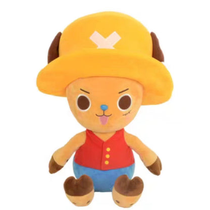 One Piece Assorted Anime Plush Dolls, Luffy Ace Law Chopper Stuffed Figure, Thousand Sunny Going Merry Pirate Ship Plush Toy, Cute One Piece Character Soft Plushies, Anime Collectible Gifts for Kids & Fans