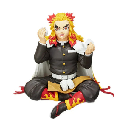 Demon Slayer Noodle Stopper Sitting Figure, Anime PVC Statue Figurine, Tanjiro Nezuko Zenitsu Inosuke Giyuu Shinobu Mitsuri Hashira Collectible Model, Desktop Ornament Anime Fan Gift
