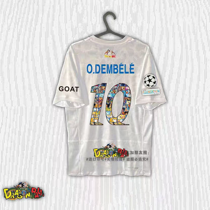 Dragon Ball Collage Print Soccer Jersey Neymar Ramos Mbappe Football Shirt