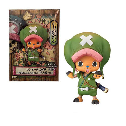 One Piece Wano Country Anime Figures, Luffy Zoro Sanji Nami Robin Chopper Brook Whitebeard PVC Statue, Wano Outfit Collectible Figurine, Desk Shelf Display Decoration, Birthday Gift for One Piece Anime Fans
