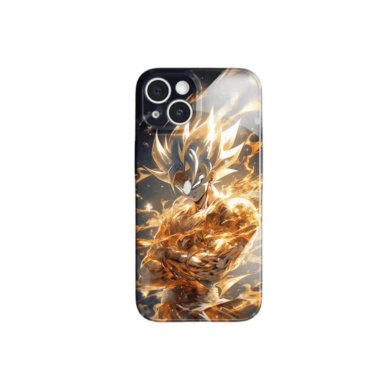 Dragon Ball Z Anime Phone Case for iPhone, Ultra Instinct Goku Vegeta Broly Character Print Protective Cover, DBZ Cool Manga Shockproof Film Phone Shell for iPhone Series Anime Fans