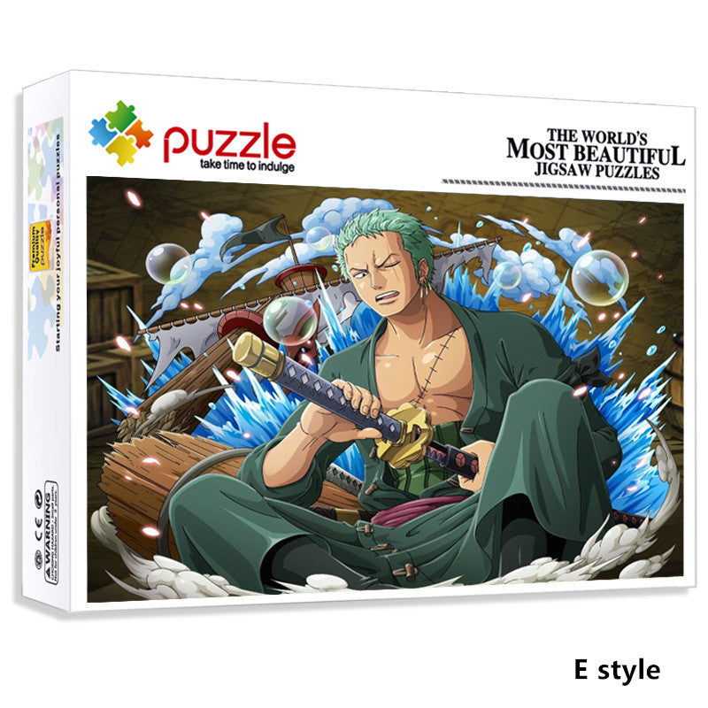 One Piece Anime Jigsaw Puzzle 1000 Pieces, Luffy Zoro Straw Hat Crew Collectible Puzzle, Adult Difficult Decompression Puzzle Game, HD Cartoon Pattern Puzzle, Gift for One Piece Anime Fans
