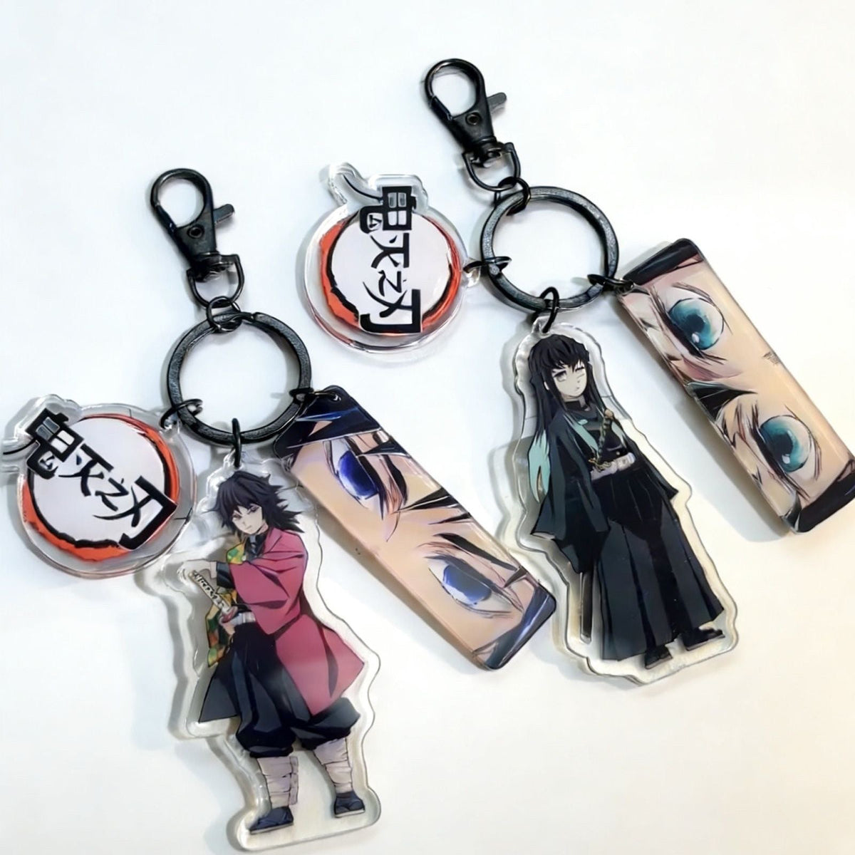 Demon Slayer 3-in-1 Acrylic Anime Character Keychain