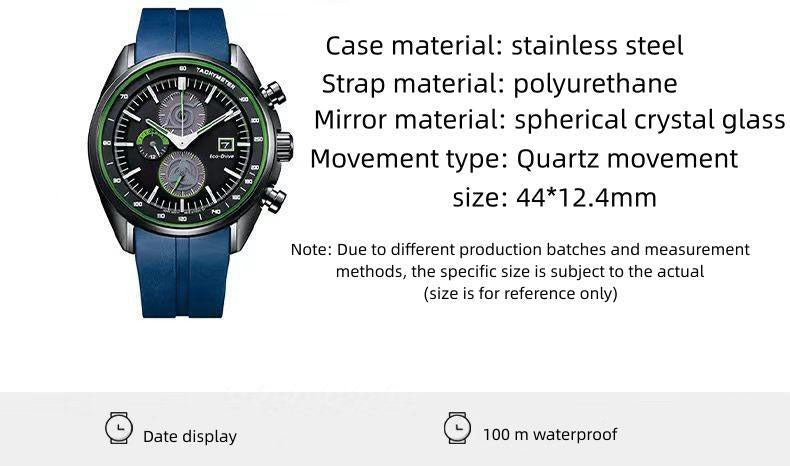 Naruto Hatake Kakashi Chronograph Wrist Watch, Anime Naruto Kakashi Themed Sports Quartz Watch, Silver Case Blue Silicone Strap Analog Wristwatch, Anime Collectible Cosplay Accessory Gift for Naruto Fans