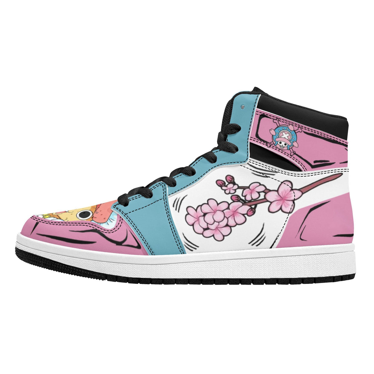 One Piece Tony Tony Chopper Anime High Top Sneakers, Custom Printed Chopper Character Fashion Casual Shoes, One Piece Anime Streetwear Footwear, Anime Sneaker Gift for One Piece Fans