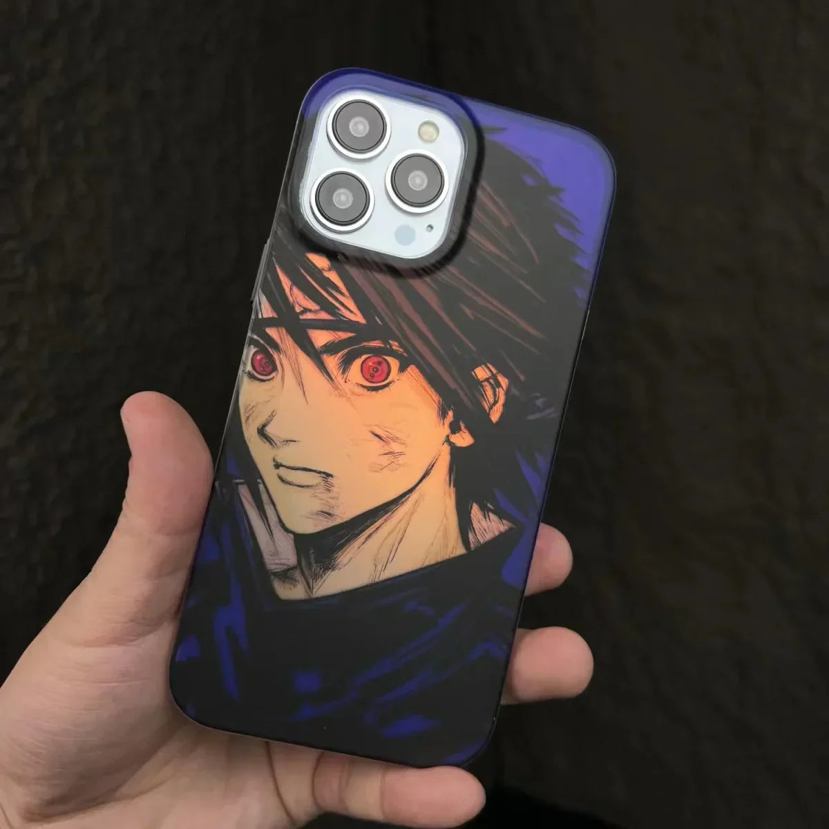 Naruto Anime Phone Case, Uchiha Itachi Uchiha Sasuke Print Protective Phone Cover, Shockproof Slim Soft TPU Case, Anime Character Phone Shell for iPhone, Anime Fan Gift