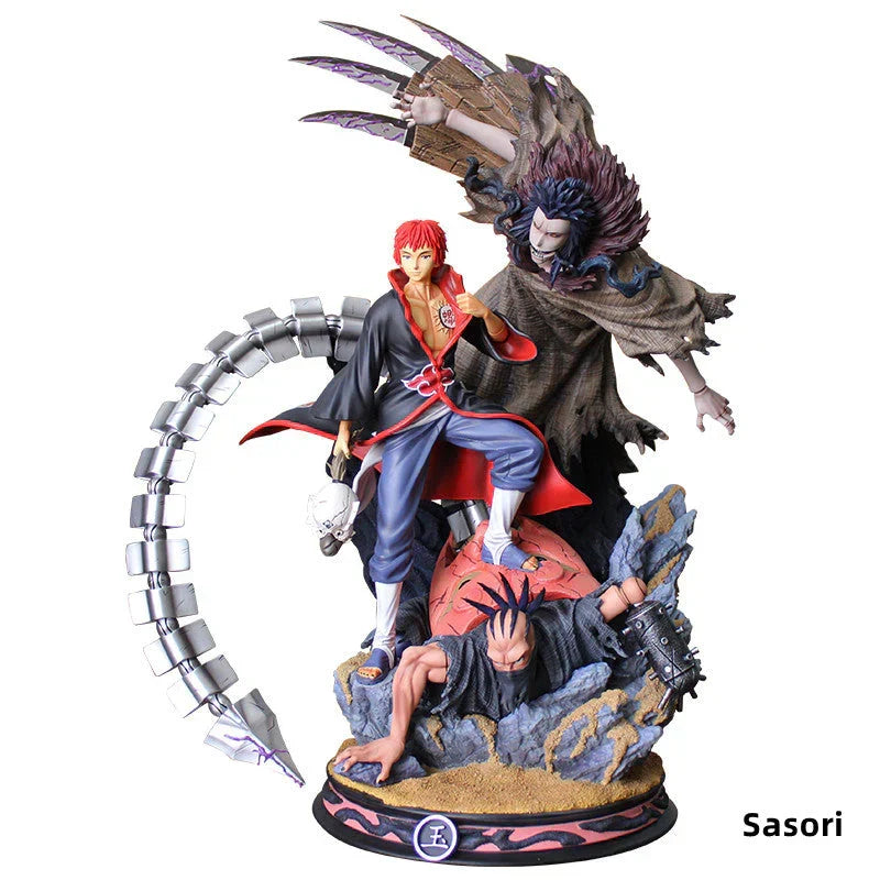 Naruto Akatsuki GK Figure, Anime Akatsuki Members Resin Statue, Itachi Pain Deidara Sasori Zetsu Kakuzu Collectible Figurine, Desktop Ornament, Naruto Fan Merch Gift
