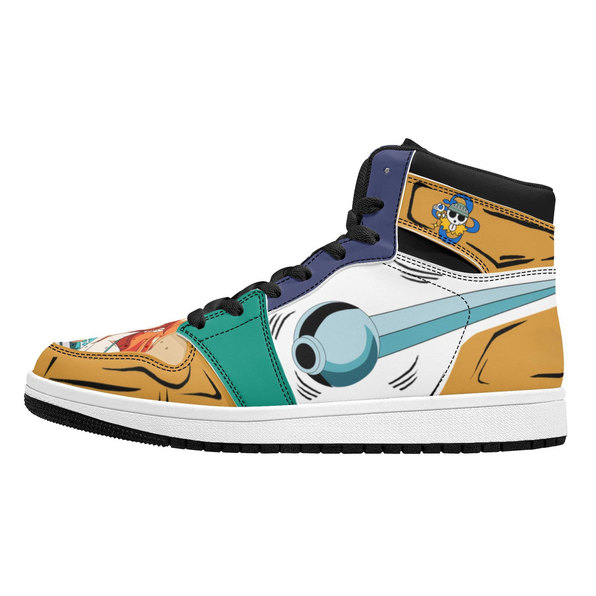 One Piece Nami Anime High Top Sneakers, Custom Printed Nami Character Fashion Casual Shoes, One Piece Anime Streetwear Footwear, Anime Sneaker Gift for One Piece Fans