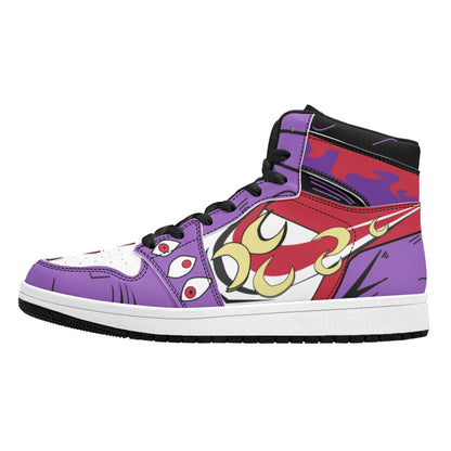 Demon Slayer Kokushibo Anime High Top Sneakers, Upper Moon One Kokushibo Printed Casual Shoes, Anime Cosplay Streetwear Footwear, Demon Slayer Merch Sneakers Gift for Anime Fans