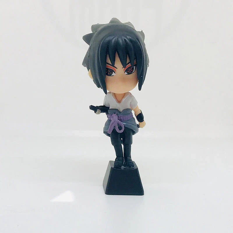 Naruto Anime Custom Keycap Set, Q Version Naruto Sasuke Itachi Kakashi Figurine Keycaps, Handmade 3D Resin Key Caps for Cherry MX Mechanical Keyboard, Anime Keyboard Decor Gift for Naruto Fans