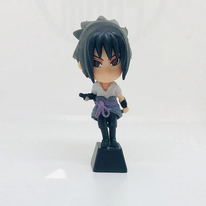 Naruto Anime Custom Keycap Set, Q Version Naruto Sasuke Itachi Kakashi Figurine Keycaps, Handmade 3D Resin Key Caps for Cherry MX Mechanical Keyboard, Anime Keyboard Decor Gift for Naruto Fans