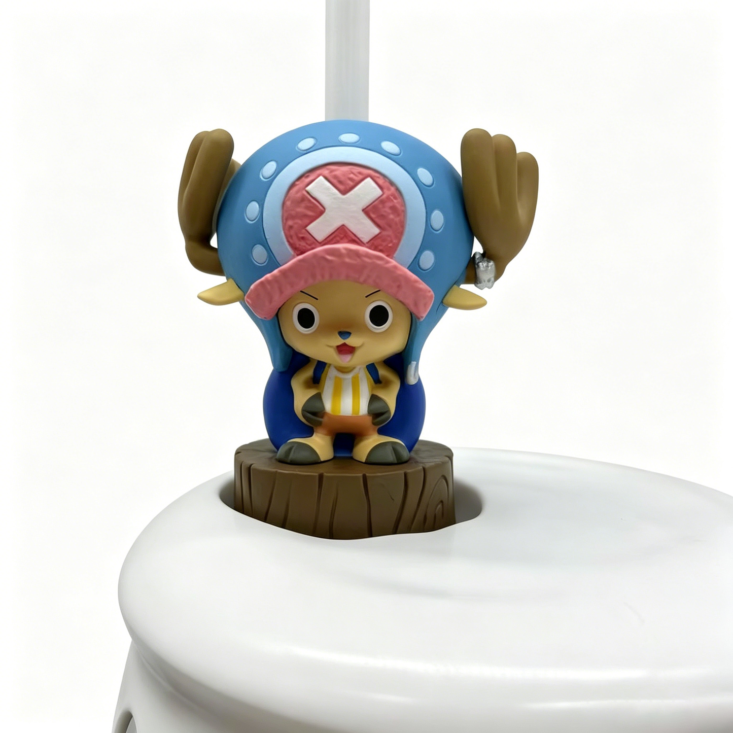 One Piece Monkey D. Luffy Tony Tony Chopper Trafalgar Law Barrel Shaped Straw Cup, Collectible Figure Lid Drinking Mug With Straw For Fans Collection