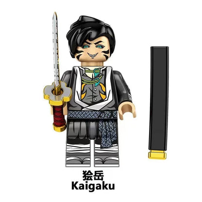 Demon Slayer Custom Minifigures, Anime Building Block Figures, Yoriichi Muzan Daki Gyutaro Hantengu Douma Kokushibo Collectible Brick Minifigs, Anime Character Construction Toy Gift for Fans