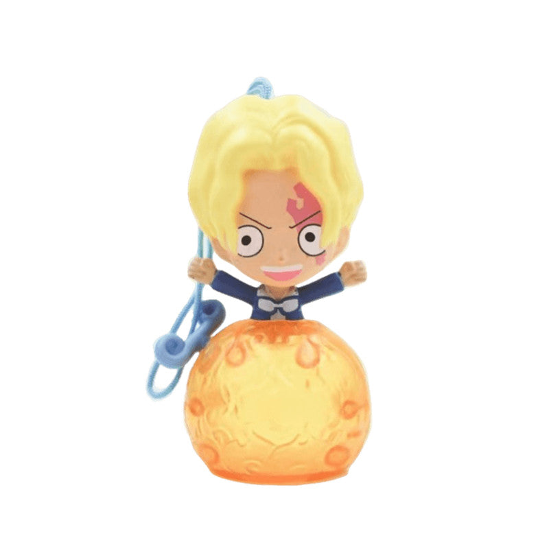 One Piece Q Version Anime Figure USB Charger, Luffy Zoro Sanji Shanks Chopper Cute Mini Figurine Statue, Anime Character Ornament Desktop Decoration Collectible Toy, One Piece Fan Birthday Holiday Gift