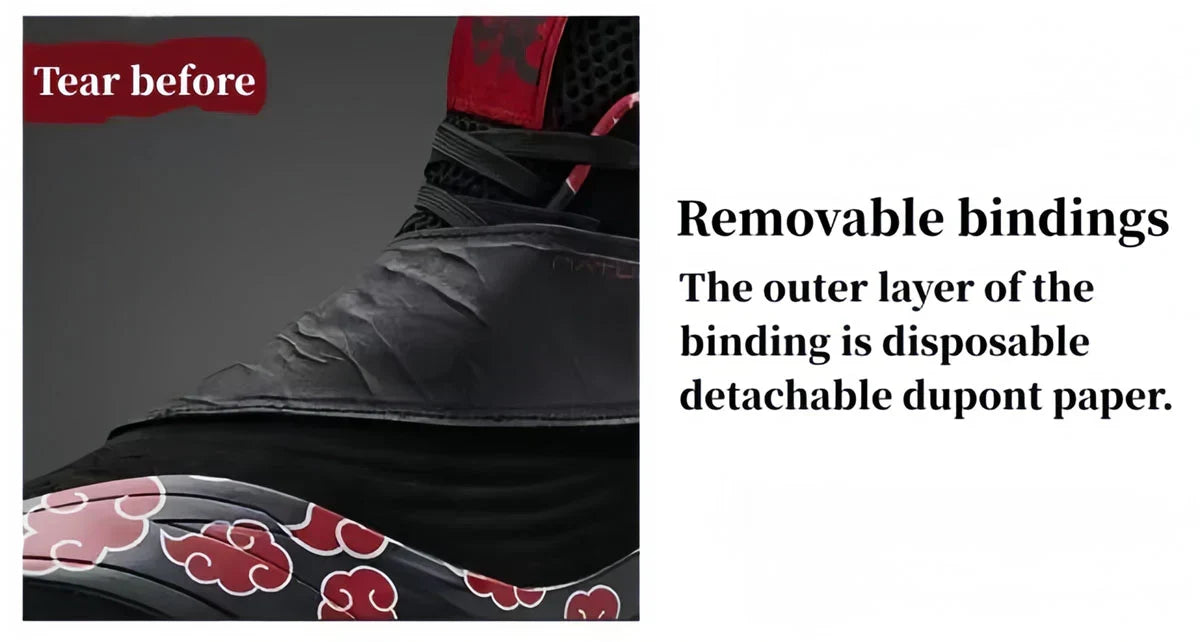 Men High Top Naruto Anime Basketball Shoes, Akatsuki Red Cloud Print Breathable Mesh Non Slip Rubber Outsole Cushioning Athletic Sneakers, Shock Absorption Sports Trainers for Indoor Outdoor Basketball Training Streetball