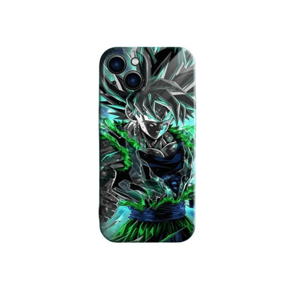 Dragon Ball Z Anime Phone Case for iPhone, Ultra Instinct Goku Vegeta Broly Character Print Protective Cover, DBZ Cool Manga Shockproof Film Phone Shell for iPhone Series Anime Fans