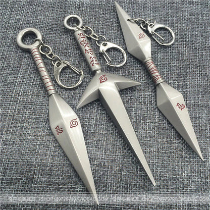 Naruto Ninja Weapon Kunai Set, Metal Mini Kunai Knife Shuriken Collection Gift Box, Anime Ninja Cosplay Prop, Leaf Village Symbol Ornaments, Collectible Toy Gift for Naruto Fans