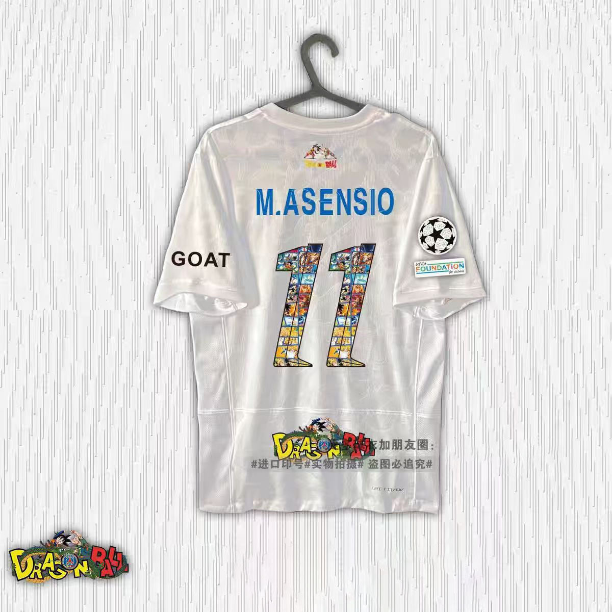 Dragon Ball Collage Print Soccer Jersey Neymar Ramos Mbappe Football Shirt