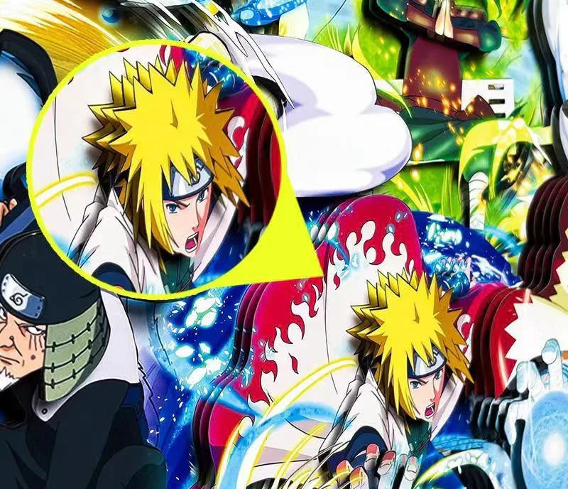 Naruto Seven Hokages 3D Paper Cut Shadow Box Framed Art, Handmade Layered Papercraft Wall Decor, Anime Picture Frame, Fan Collectible Room Decor Gift