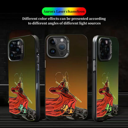 Black Myth Wukong Phone Case for iPhone, Cool Black Myth Sun Wukong Character Print Protective Phone Cover, Shockproof Hard Shell Phone Case, Game Merch Gift for Black Myth Wukong Fans Gamers
