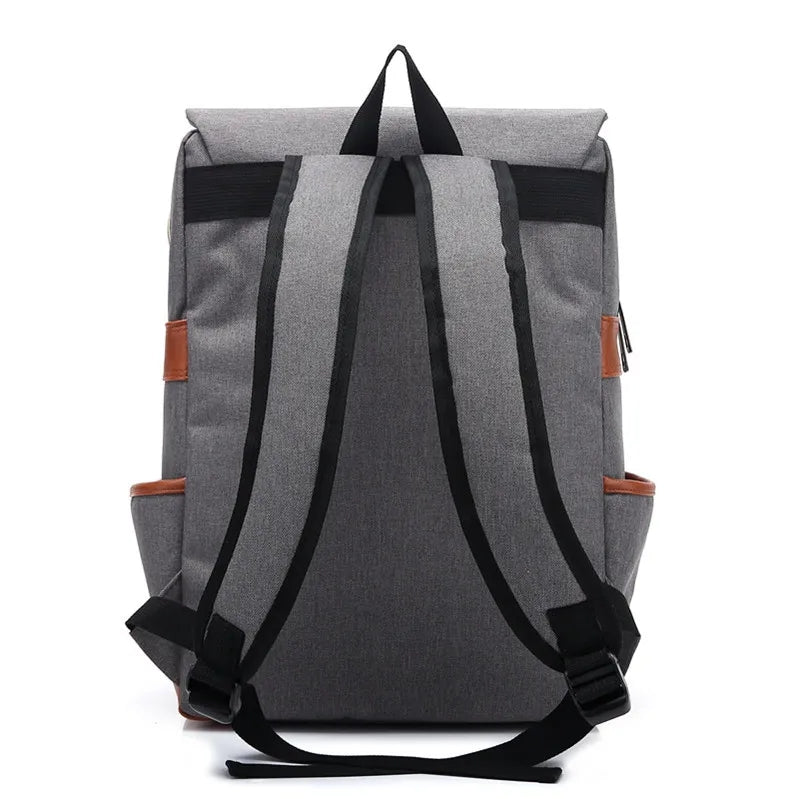 Naruto Anime Vintage Canvas Backpack, Leaf Village Symbol Printed Rucksack, Large Capacity Flap School Laptop Bookbag, Casual Daypack Travel Bag, Anime Collectible Gift for Naruto Fans