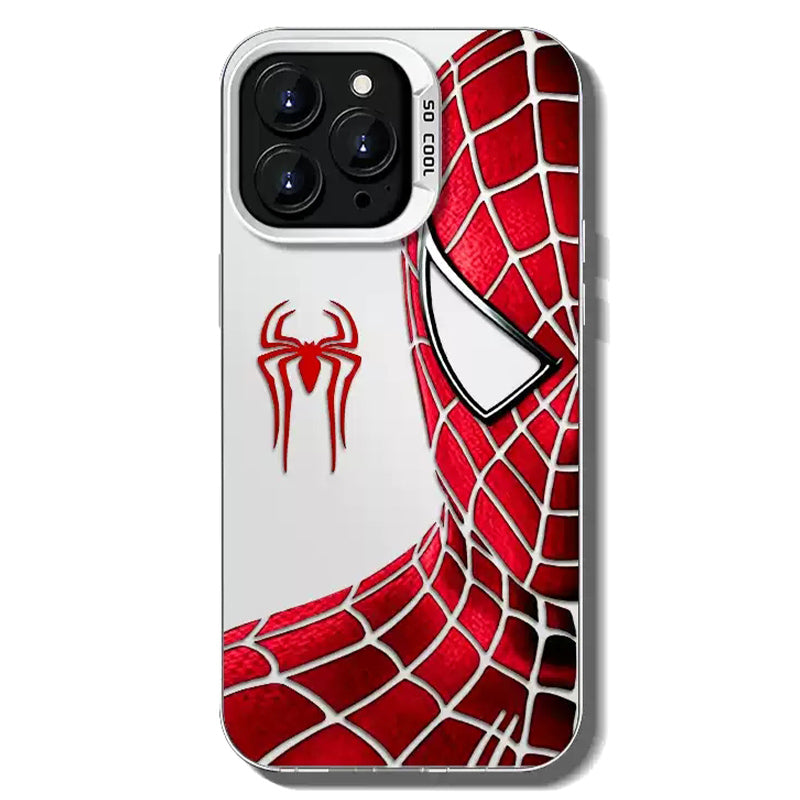 Marvel Spider‑Man Classic Suit Graphic iPhone Phone Case, Anti‑Drop Full‑Body Protective Cover, Precise Cutout Lens Raised Protection Phone Shell, Red & Black 2 Styles Available